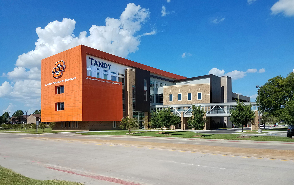Exterior of the Tandy building.