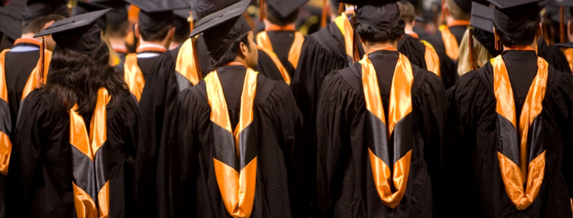 graduates in gowns and hats